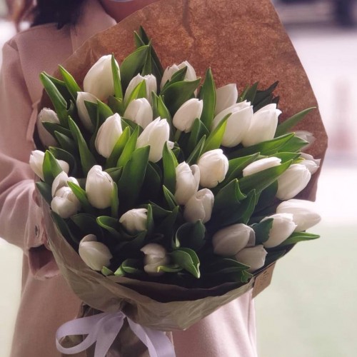 White Tulips Bouquet