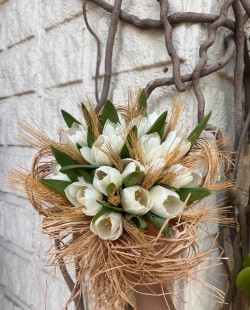 Dried Flower Tulip Bridal Bouquet 2