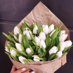 White Tulips Bouquet 2